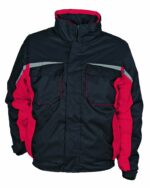 Зимно яке и полугащеризон KASTOR  в черно и червено