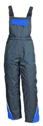 Ватиран комплект яке и полугащеризон KASTOR сиво и синьо - Image 3