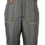 Зимен работен полугащеризон PRISMA WINTER сиво/зелено