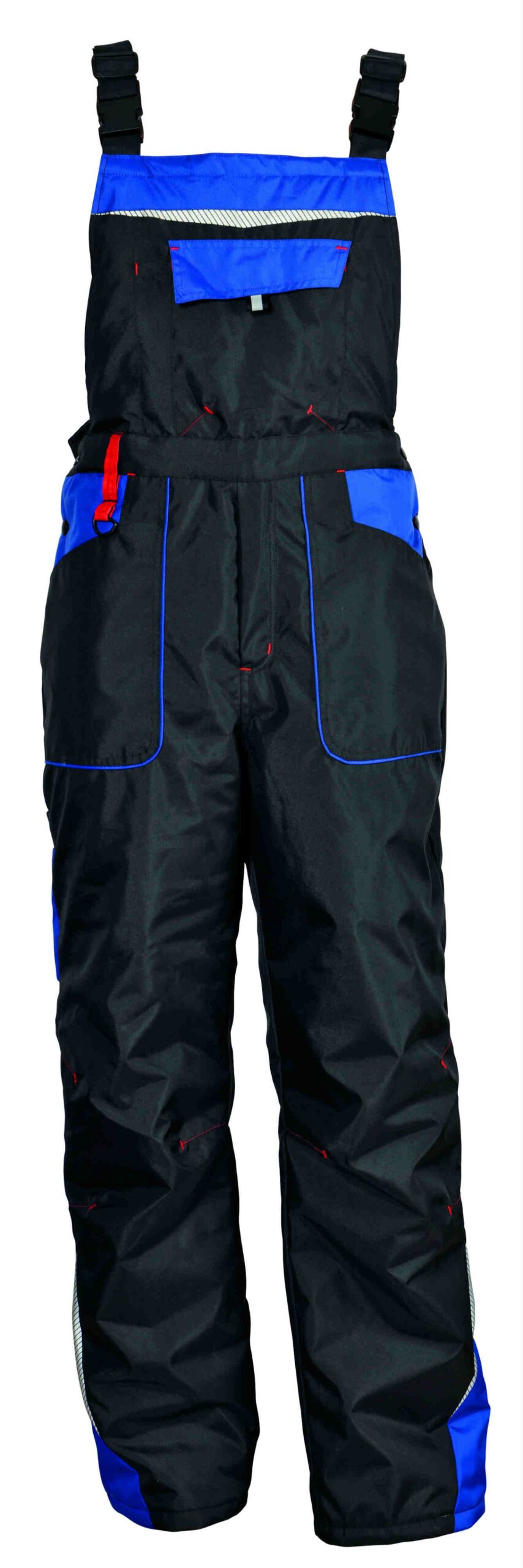 tbps-1020-1493 Работен зимен полугащеризон PRISMA WINTER черно/синьо - Image 1