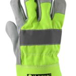 Работни ръкавици от цепена телешка кожа и плат MOHAVE HV