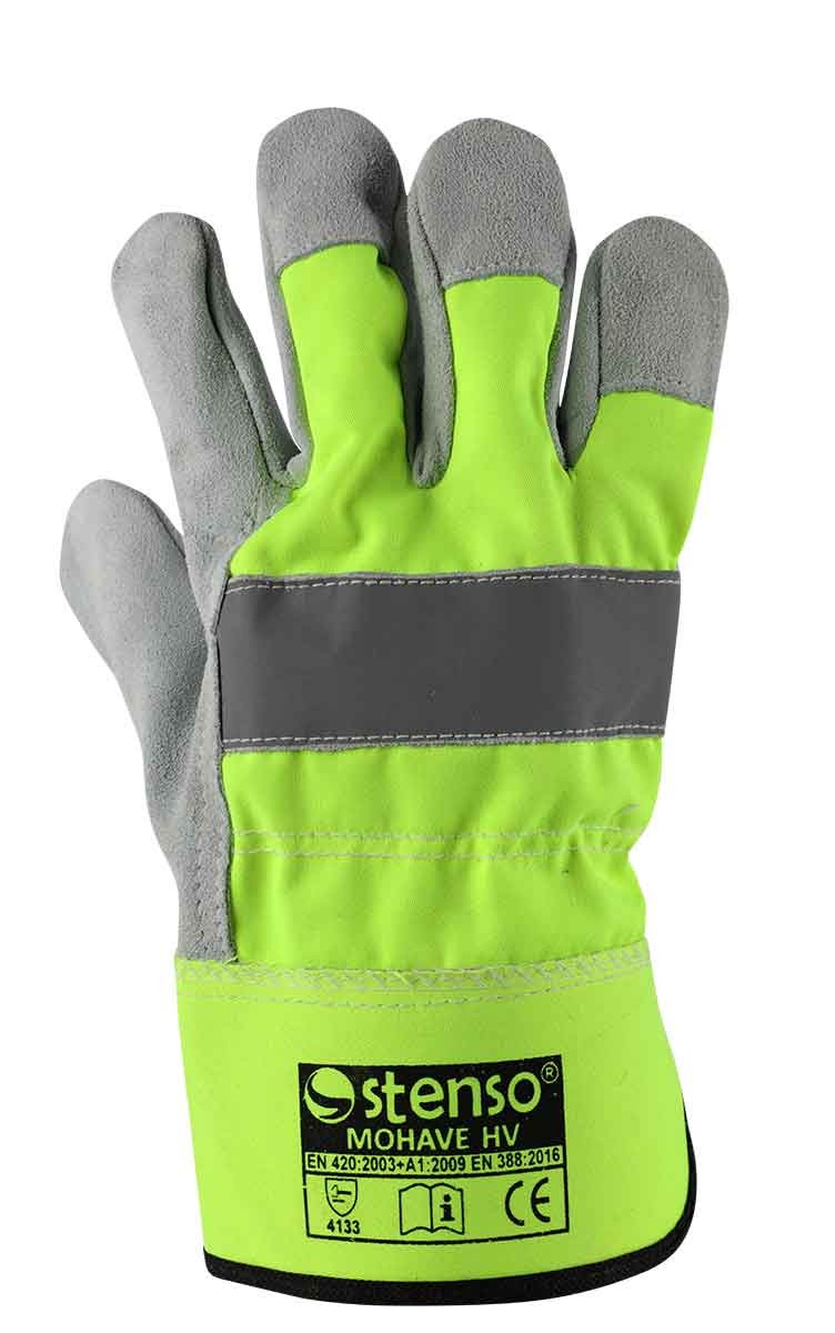 tbps-1050-1553 Работни ръкавици от цепена телешка кожа и плат MOHAVE HV - Image 1