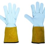 Работни ръкавици за заваряване от агнешка кожа HORNERO