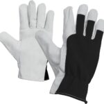 Ръкавици от агнешка кожа с гръб от трико ZUMA