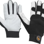 Ръкавици от телешка кожа, дишащ ПЕ гръб, велкро JUVE