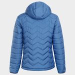 Дамско яке в син цвят с качулка - Image 2