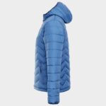 Дамско яке в син цвят с качулка - Image 3