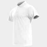 Тениска с якичка NAOS бяла - Image 3