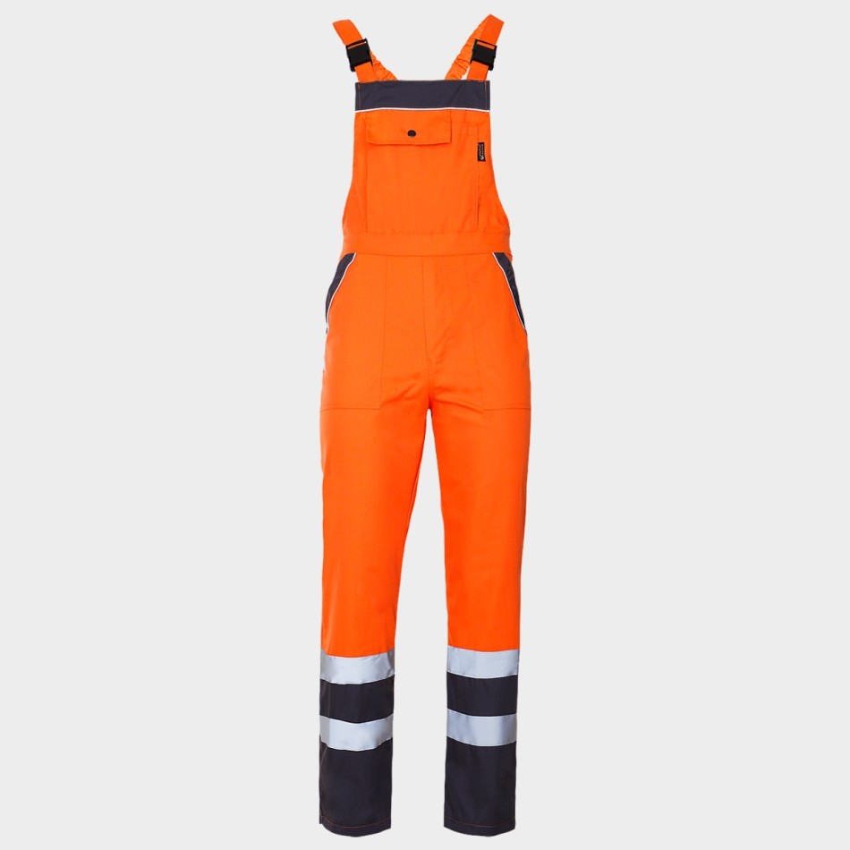 tbps-1662-3355 Работен полугащеризон модел COLLINS SUMMER оранжев - Image 1