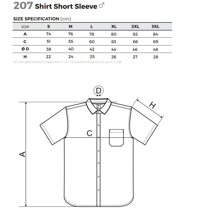 tbps-1691-3442 Класическа мъжка риза CHIC 207- светло син - Image 1