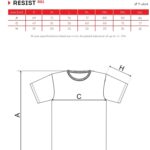 Мъжка тениска с къс ръкав RESIST R01 - бяла