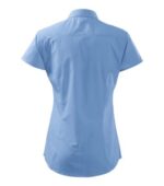 Дамска официална риза с къс ръкав CHIC 214- светло синя - Image 4