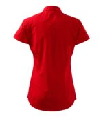 Дамска официална риза с къс ръкав CHIC 214- червена - Image 3