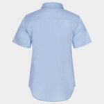 Дамска класическа риза с къс ръкав VELILLA  светло синя - Image 2