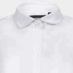 Дамска класическа риза с къс ръкав VELILLA бяла - Image 3