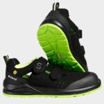 Работни сандали JETT S1PS ESD черно/зелено