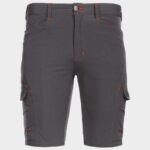 Къси работни панталони VIGOR сив/оранжев