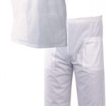 Медицинска туника с панталон в бял цвят M3