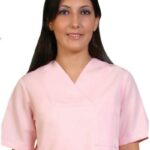 Дамски медицински комплект с къс ръкав /розов/