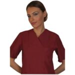 Медицински комплект с къс ръкав /бордо/