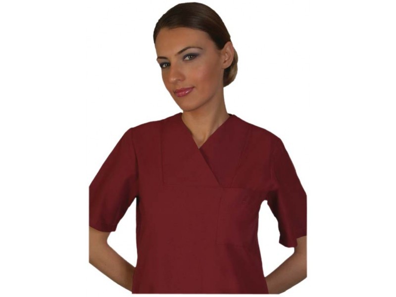 tbps-310-415-1 Медицински комплект с къс ръкав /бордо/ - Image 1