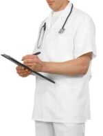 Мъжка медицинска туника с къс ръкав