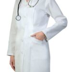Дамска медицинска престилка с дълъг ръкав