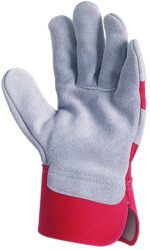 Работни ръкавици от велур и плат 28076 - Image 2