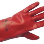 Работни ръкавици PVC с подплата от памук, REDSTART 27