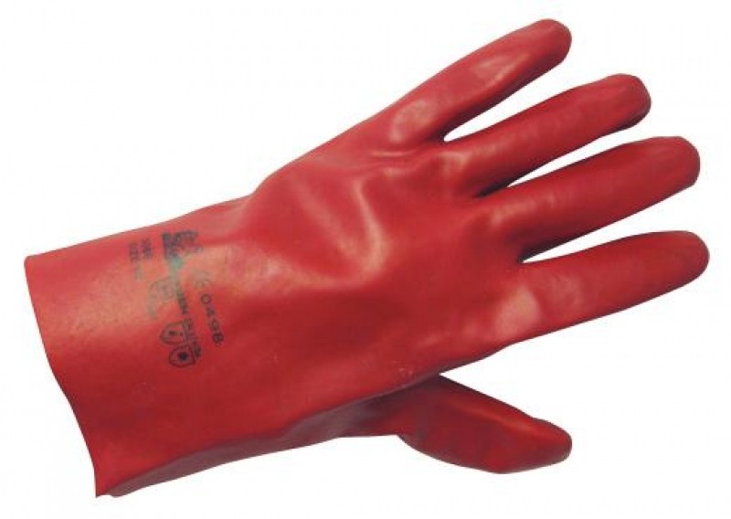 tbps-603-784-1 Работни ръкавици PVC с подплата от памук, REDSTART 27 - Image 1