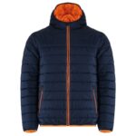 Ватирано яке SPEEDY тъмно синьо с оранжево