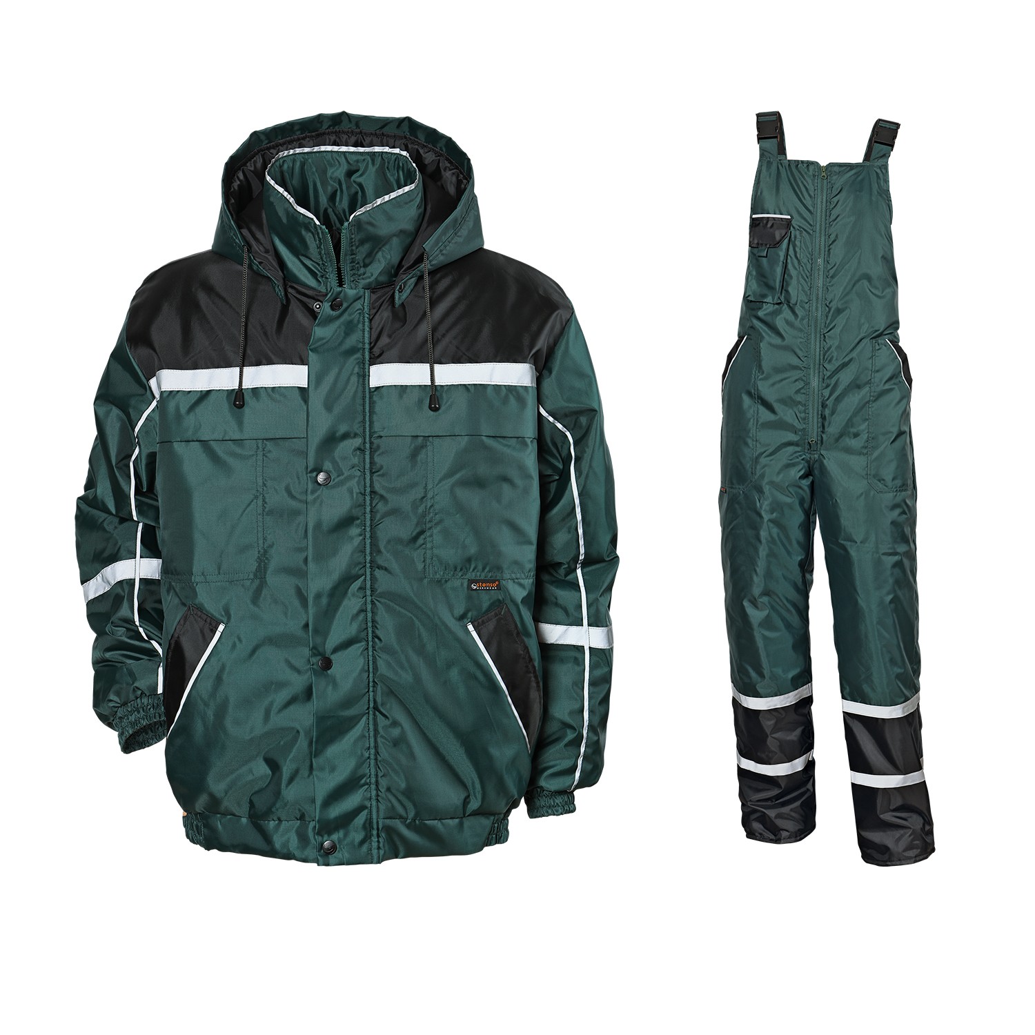 tbps-831-2661-1 Ватиран работен костюм полугащеризон и яке COLLINS GREEN - Image 1