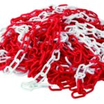 Верига пластмасова - червено и бяло