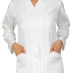 Дамска медицинска туника с дълъг ръкав