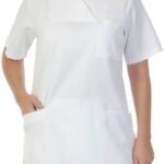 Дамска медицинска туника с къс ръкав
